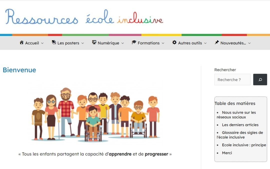 Site : Ressources École inclusive